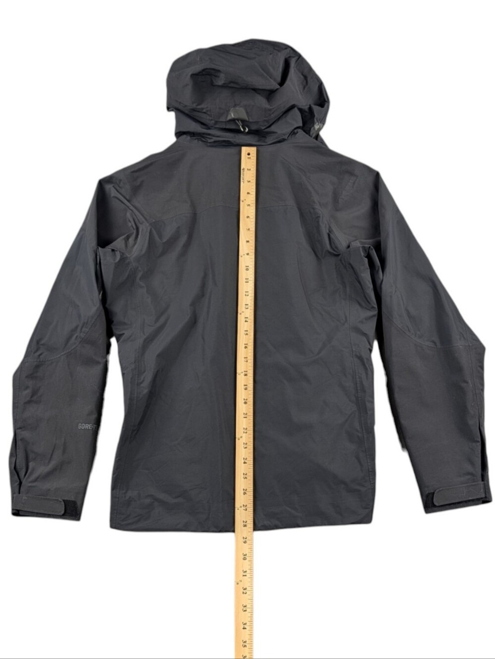 Patagonia Piolet 83380 Men's M Black GORE-TEX Hooded Shell Jacket EUC - Picture 9 of 11